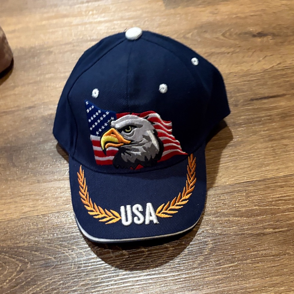 Navy Blue USA Eagle Cap